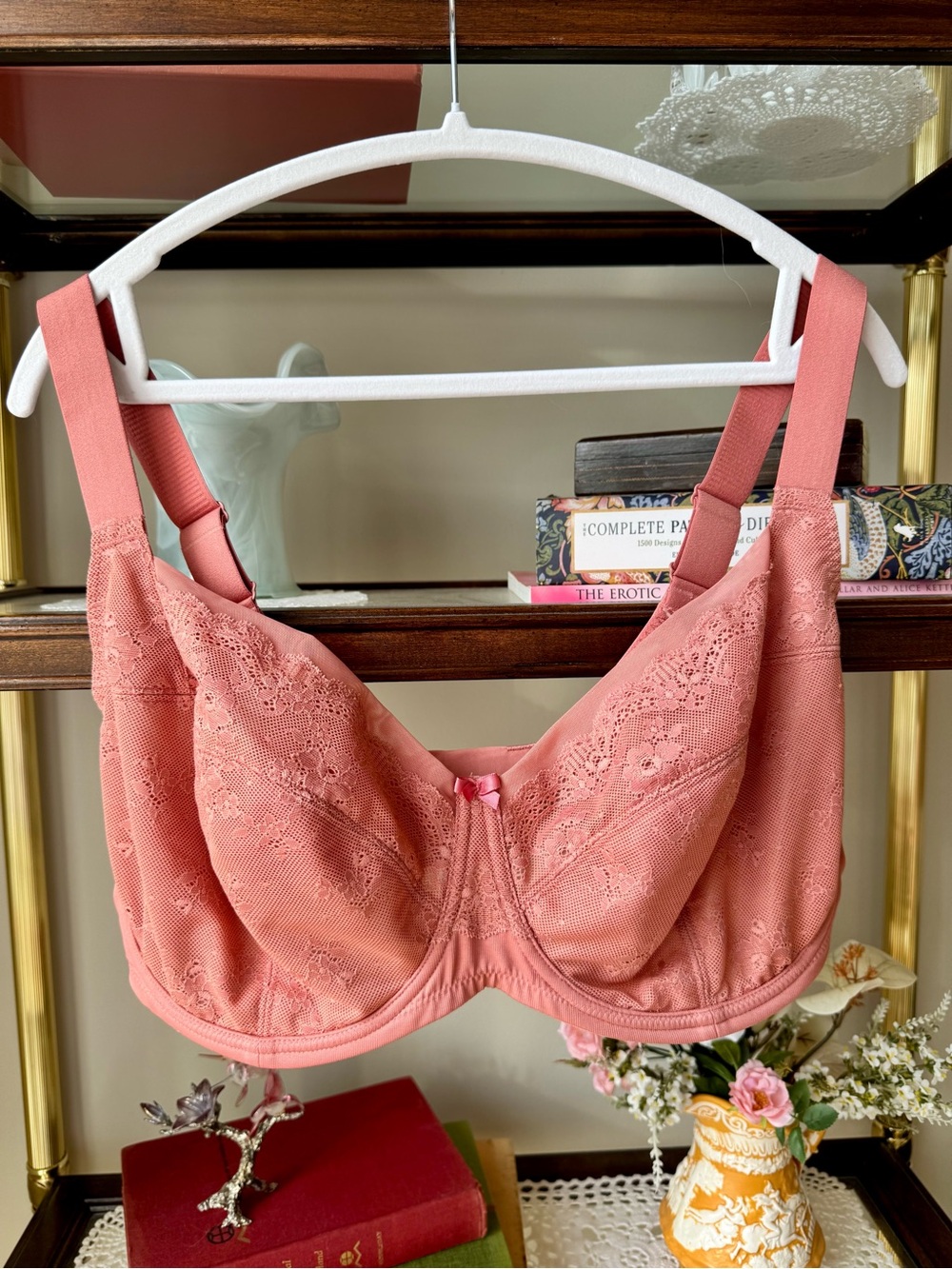 Understance Ayesha FlexWire Full Coverage Lace Bra Coral 36K